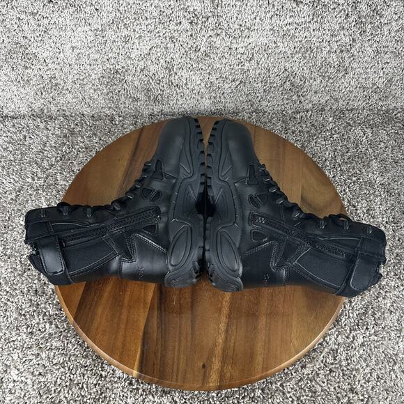 Reebok Rapid Response Mens 4 M / Womens 6 M Black Combat Boots Side Zipper - Picture 8 of 10